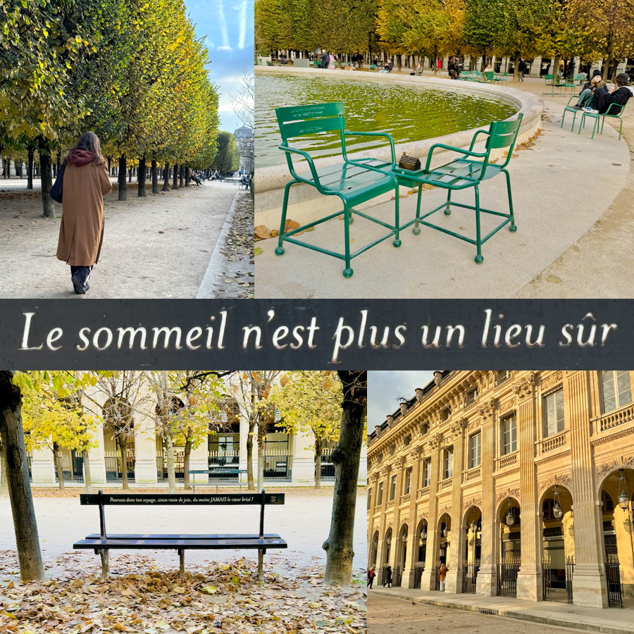 Poetry in the Jardin du Palais Royal, Paris Meet Up with Betsy Beier