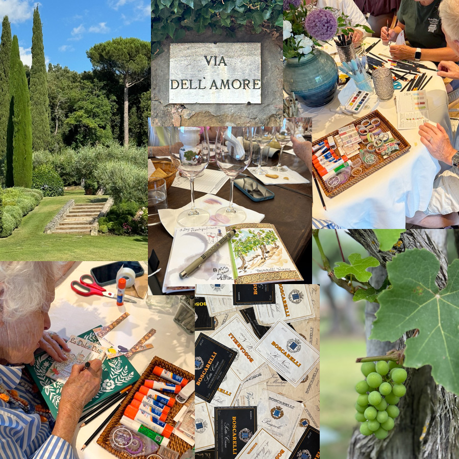 Art Journaling in Umbria Italy with Betsy Beier