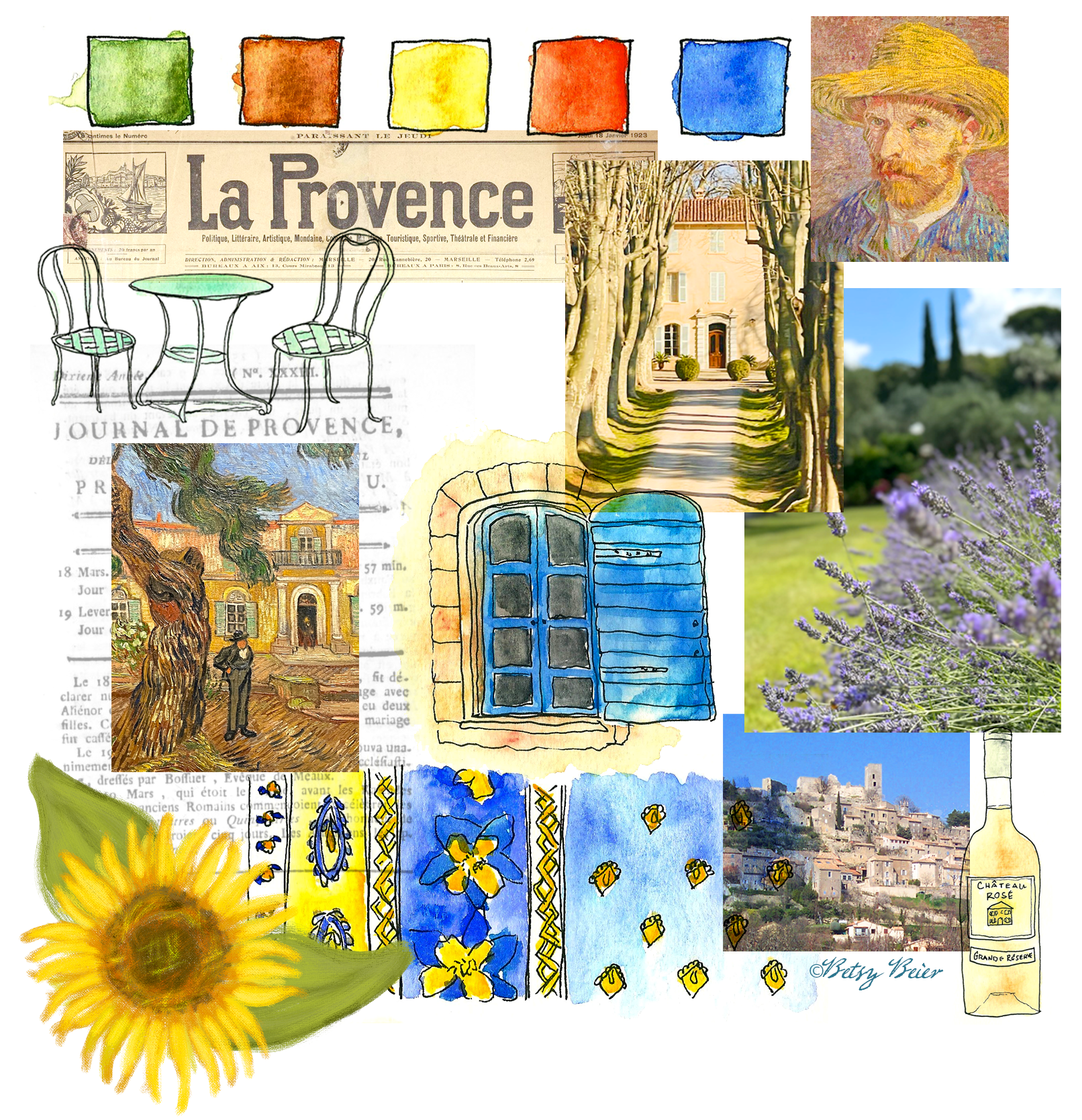 Collage Inspired by Provence