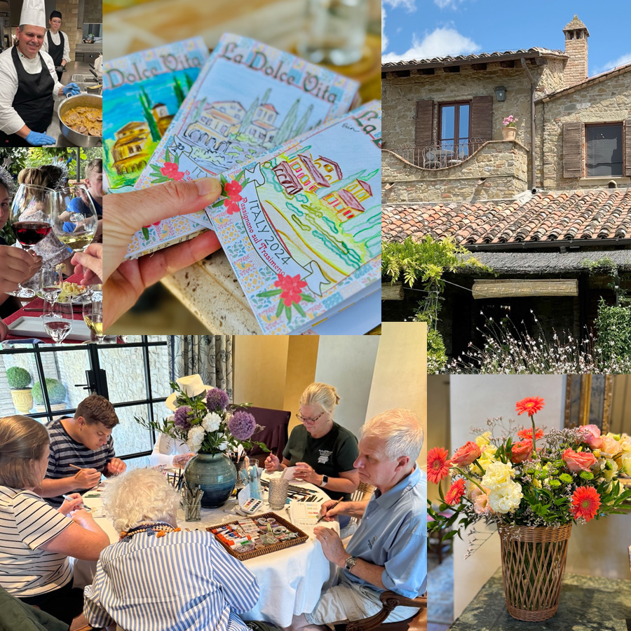 Art Journaling in Umbria Italy with Betsy Beier