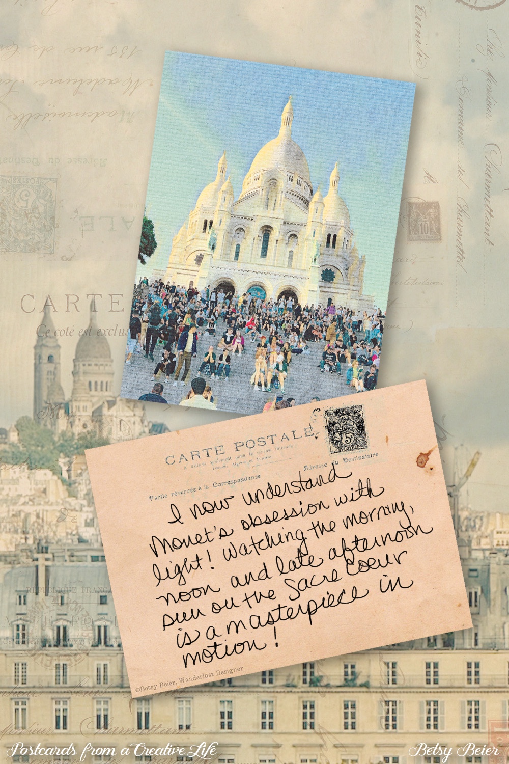 Postcard from a Creative Life: Sacre Coeur Montmartre