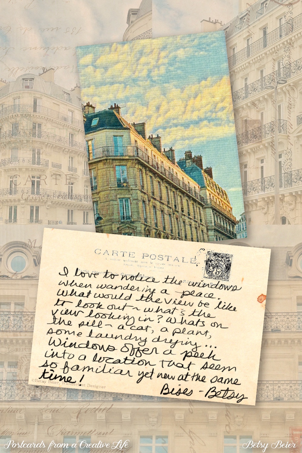 Postcard from a Creative Life - A Window between Paris and San Francisco