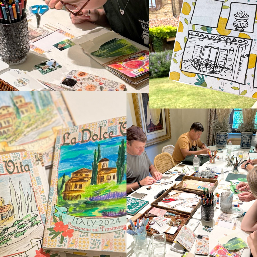 Art Journaling in Umbria Italy with Betsy Beier